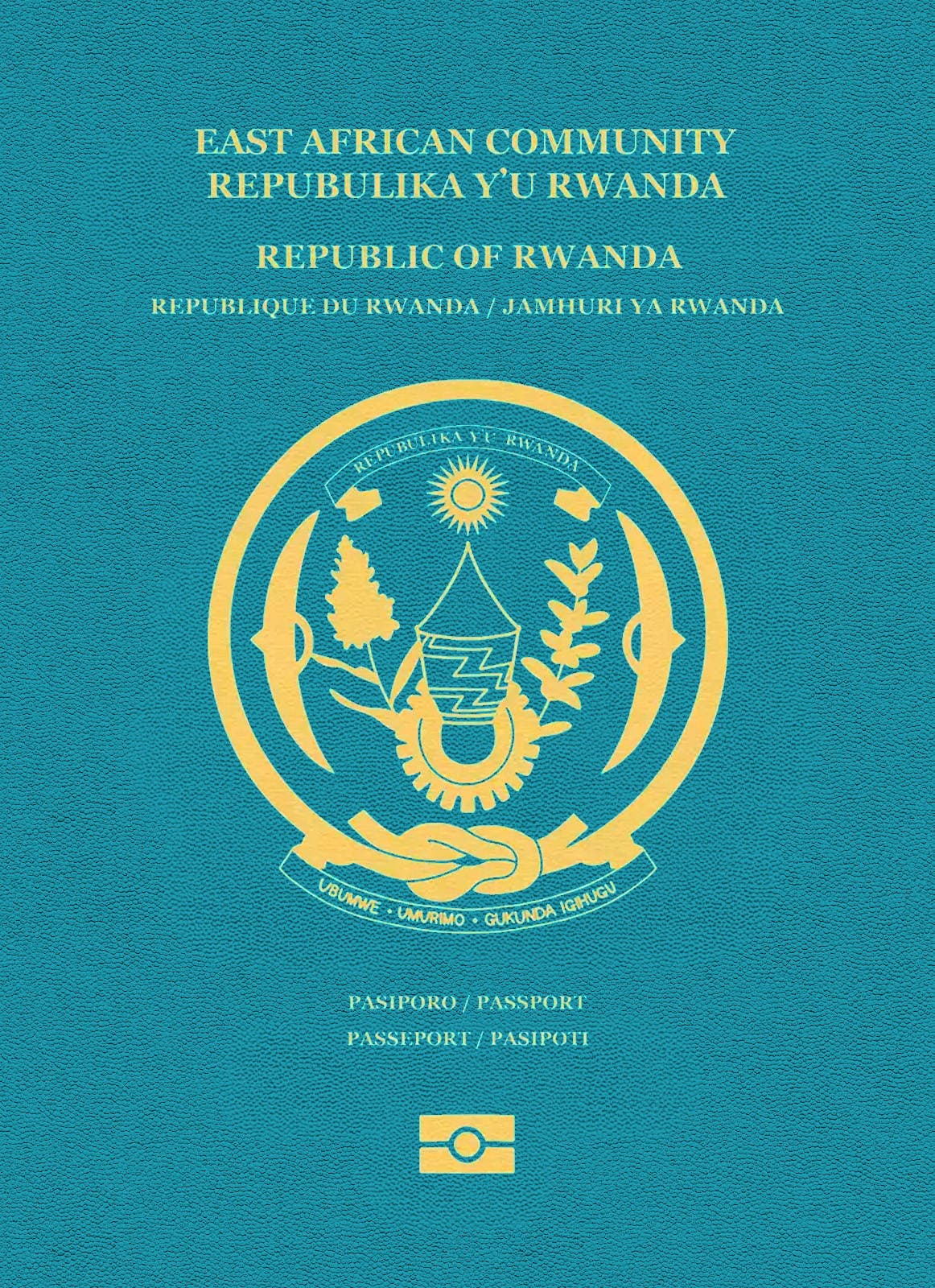 Rwanda passport cover
