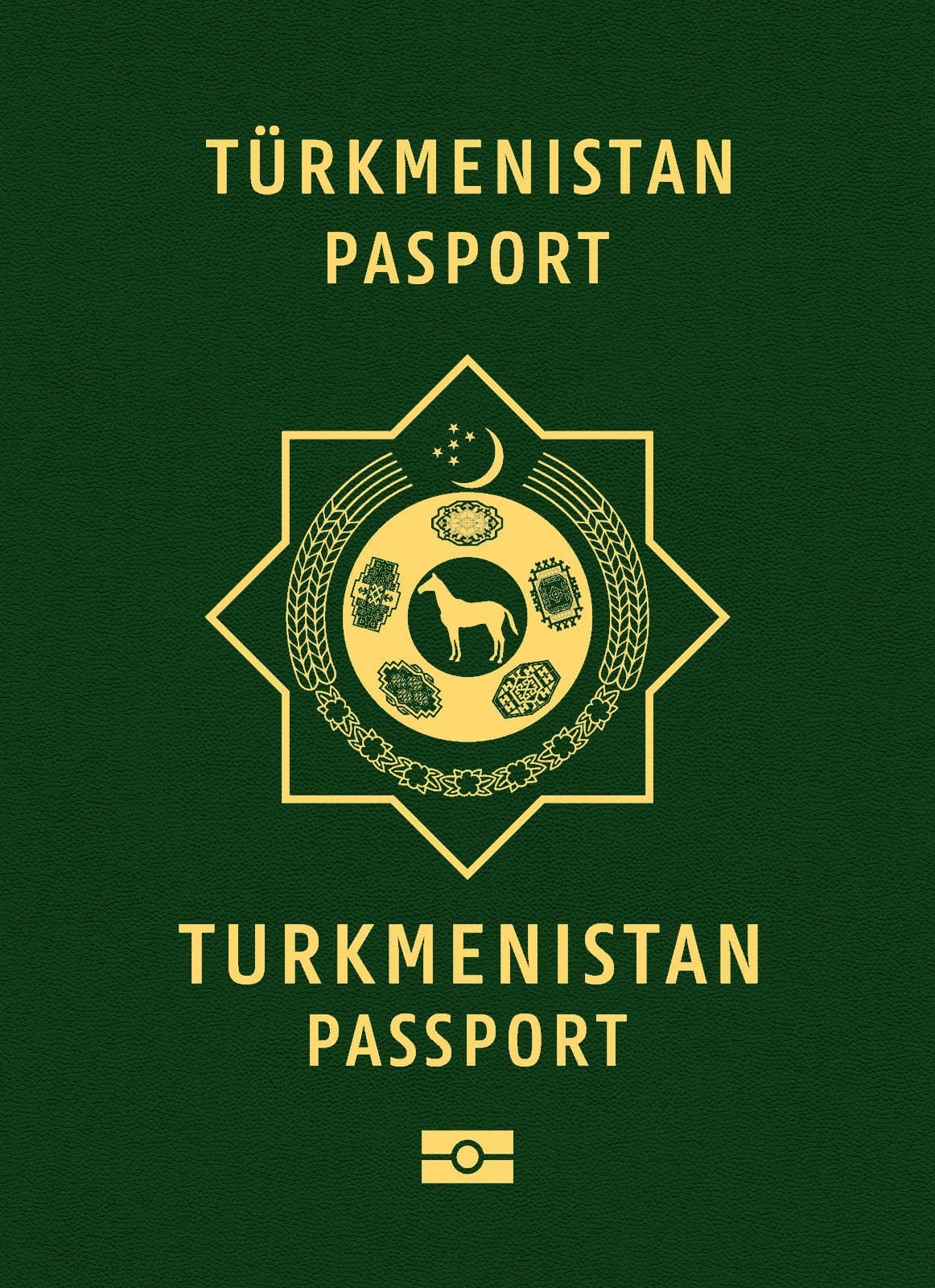 Turkmenistan passport cover